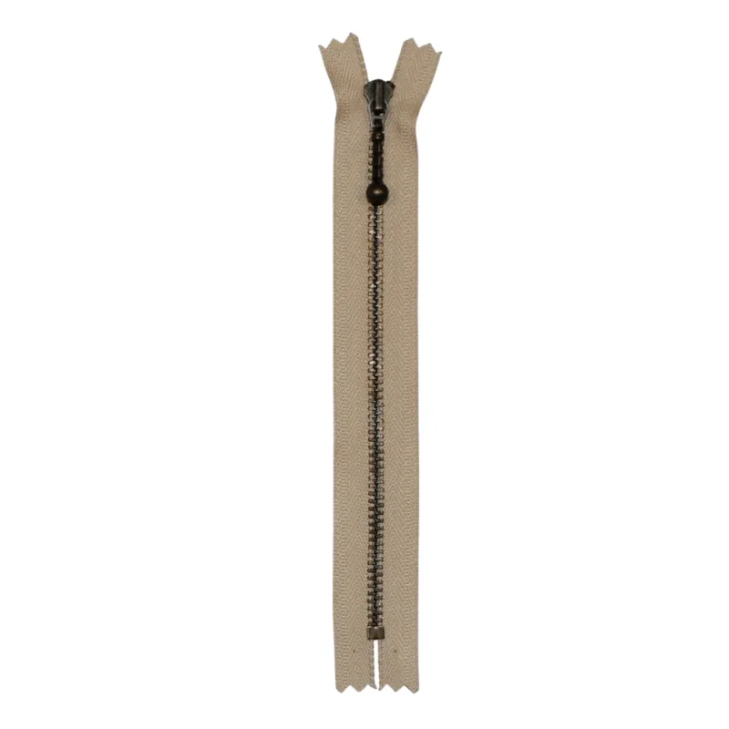 YKK Fast Blixtlås Antik Mässing 4 mm 23 cm Begränsat erbjudande